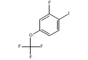 2-Fluoro-1-iodo-4-(trifluoroMethoxy)benzene structure, CAS 1321963-74-9