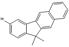 3-Bromo-11,11-dimethyl-11H-benzo[b]fluorene structure, CAS 1674334-59-8