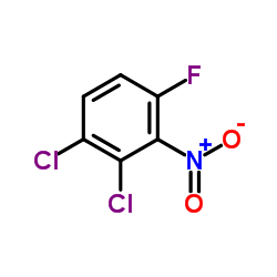 1,2-bis(chloranyl)-4-fluoranyl-3-nitro-benzene structure, CAS 1360438-72-7