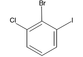 1-Bromo-2-chloro-6-iodobenzene structure, CAS 1369793-66-7