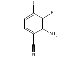 6-Cyano-2,3-difluoroaniline, 3,4-Difluoroanthranilonitrile structure, CAS 1384265-40-0