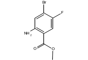 Methyl 2-aMino-4-broMo-5-fluorobenzoate structure, CAS 1395493-30-7
