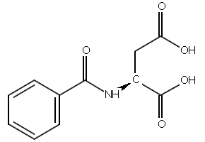 N-BENZOYL-ASPARTIC ACID structure, CAS 4631-12-3