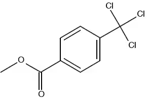 methyl p-(trichloromethyl)benzoate structure, CAS 14815-87-3