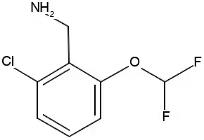 2-Chloro-6-(difluoroMethoxy)benzyl aMine structure, CAS 1515925-06-0