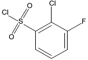 2-chloro-3-nitrobenzene-1-sulfonyl chloride structure, CAS 15945-25-2