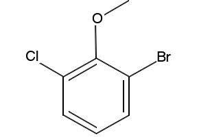 1-Bromo-3-chloro-2-methoxybenzene structure, CAS 174913-10-1