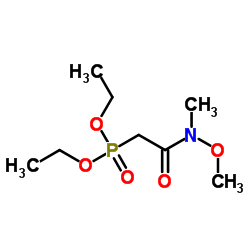 DIETHYL (N-METHOXY-N-METHYLCARBAMOYLMETHYL)PHOSPHONATE structure, CAS 124931-12-0