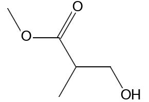 methyl 3-hydroxy-2-methylpropanoate structure, CAS 64809-29-6