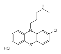 Demethyl Chlorpromazine Hydrochloride structure, CAS 3953-65-9