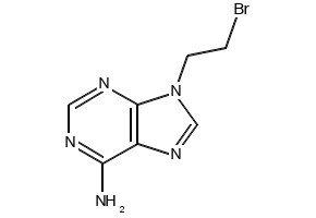 9-(2-Bromoethyl)-6-chloro-9H-purin-2-amine structure, CAS 214201-64-6
