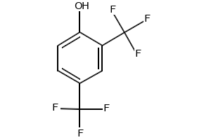 2,4-Bis-trifluoromethyl-phenol structure, CAS 908848-70-4