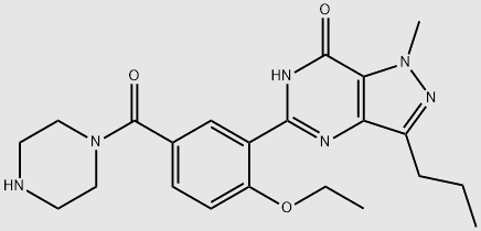 Desethyl Carbodenafil structure, CAS 1027192-92-2