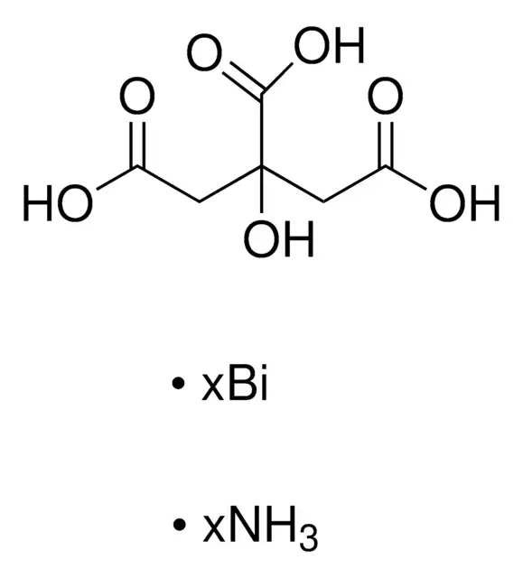 AMMONIUM BISMUTH CITRATE structure, CAS 31886-41-6