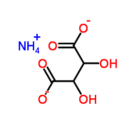 AMMONIUM HYDROGEN TARTRATE structure, CAS 3095-65-6