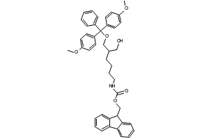 1-O-DiMethoxytrityl-2-(N-FMoc)-4-AMinobutyl)-1,3-propanediol structure, CAS 147190-32-7