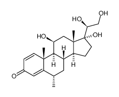20 beta-hydroxymethylprednisolone structure, CAS 387-66-6