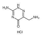 3-amino-6-(aminomethyl)-1,2,4-triazin-5(4H)-hydrochloride salt structure, CAS 93206-04-3