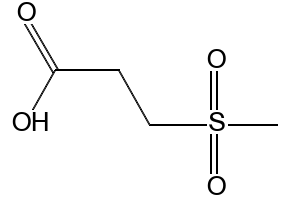 3-(METHYLSULFONYL)PROPANOIC ACID structure, CAS 645-83-0