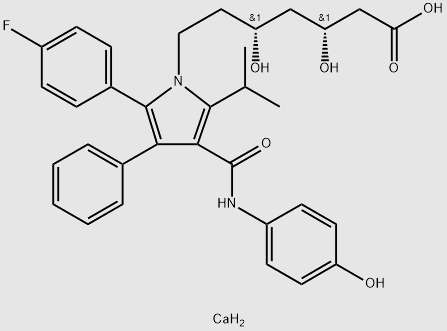 para-Hydroxy Atorvastatin Ca salt structure, CAS 1263176-34-6