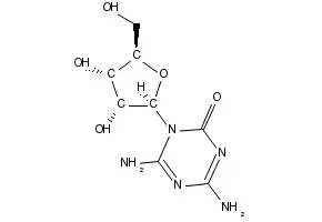 6-Amino-5-azacytidine formate salt structure, CAS 105331-00-8