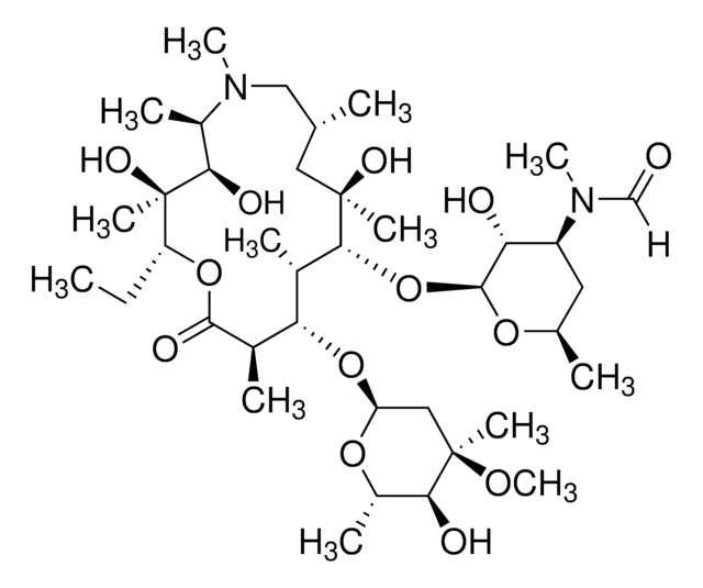 Azithromycin EP Impurity F structure, CAS 612069-28-0