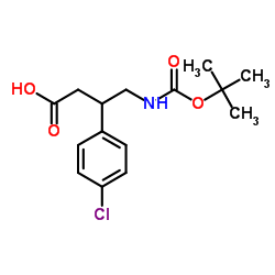 Boc Baclofen structure, CAS 78131-30-3