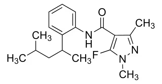 N-[2-(1,3-Dimethylbutyl)phenyl]-5-fluoro-1,3-dimethyl-1H-pyrazole-4-carboxamide structure, CAS 494793-67-8