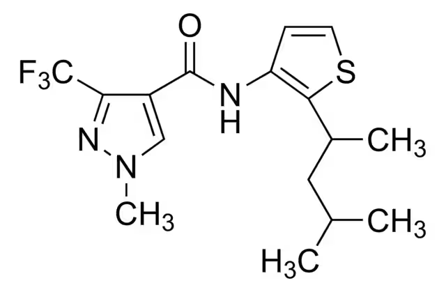 Penthiopyrad structure, CAS 183675-82-3