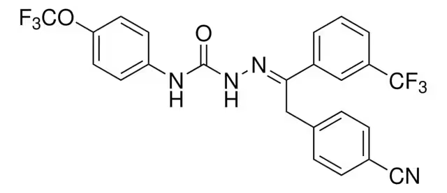 Metaflumizone structure, CAS 139968-49-3