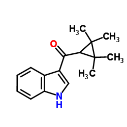 (1H-indol-3-yl)(2,2,3,3-tetramethylcyclopropyl)methanone structure, CAS 895152-66-6