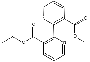 diethyl [2,2'-bipyridine]-3,3'-dicarboxylate structure, CAS 1762-36-3