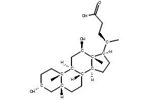 3alpha,12beta-Dihydroxycholanoic Acid structure, CAS 570-62-7