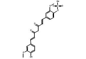 Curcumin Sulfate Sodium salt structure, CAS 339286-19-0
