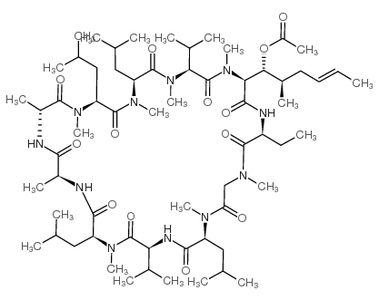 Cyclosporin A Acetate structure, CAS 83602-41-9