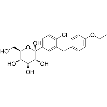 Mono acetyl Dapagliflozin structure, CAS 960404-86-8