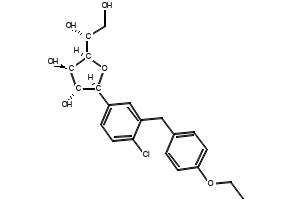 Dapagliflozin S-Furanose structure, CAS 1469910-70-0