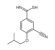 3-Cyano-4-(2-methylpropoxy)benzenecarbothioamide structure, CAS 163597-57-7