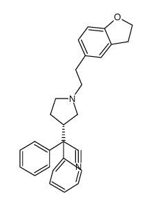 Darifenacin Nitrile Impurity structure, CAS 252317-48-9