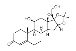 Dihydrodesonide structure, CAS 638-93-7