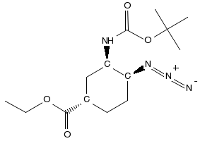 (1S,3R,4S)-Ethyl 4-Amino-3-((tert-butoxycarbonyl) amino)cyclohexanecarboxylate Oxalate structure, CAS 1093351-24-6