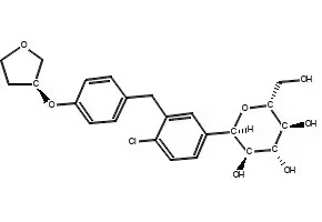 Empagliflozin alpha isomer structure, CAS 1620758-33-9