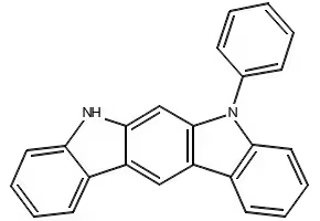 5,7-dihydro-5-phenyl-Indolo[2,3-b]carbazole structure, CAS 1448296-00-1