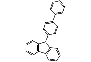 9-(4-phenylphenyl)carbazole structure, CAS 6299-16-7