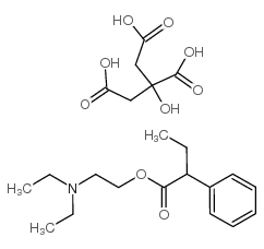 2-DIETHYLAMINOETHYL 2-PHENYLBUTYRATE CITRATE SALT structure, CAS 13900-12-4