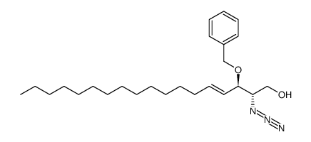 (2S,3R,4E)-2-azido-3-O-benzylsphingosine structure, CAS 130259-14-2