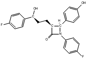 SSS Ezetimibe structure, CAS 1593543-07-7