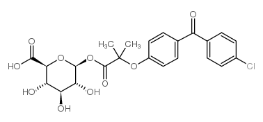 Fenofibric acid Acyl- B-D glucuronide structure, CAS 60318-63-0