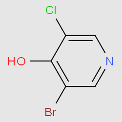3-Bromo-5-chloropyridin-4-ol structure, CAS 1822685-57-3