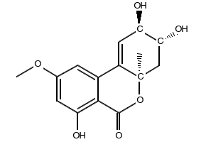 (2R,3R,4aR)-2,3,4,4a-Tetrahydro-2,3,7-trihydroxy-9-Methoxy-4a-Methyl-6H-dibenzo[b,d]pyran-6-one structure, CAS 889101-41-1